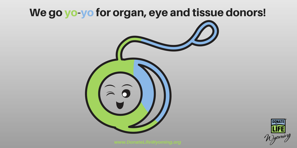 DonateLifeWY's tweet image. We go yo-yo for organ, eye and tissue donors! #YoYoDay #DonateLife #Wyoming Sign up at DonateLifeWyoming.org