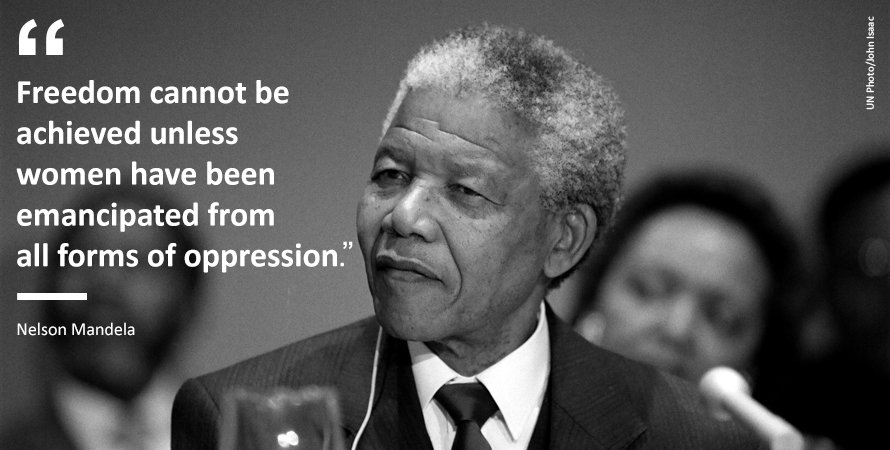 UN_Women's tweet photo. Did you know that this year marks the birth centenary of globally renowned South African former President and icon, @NelsonMandela? 

ED @phumzileunwomen joins @europeaid to pay tribute to his legacy at #EDD18: https://t.co/vwMSWEpshr https://t.co/uFv0TkHUye