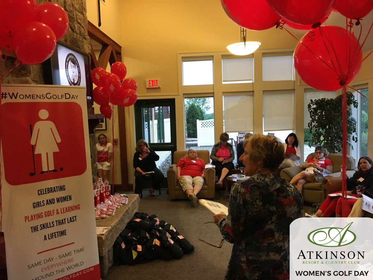 GetMorePars's tweet photo. Thank you all for joining us in celebration of @womensgolfday at  @atkinsonresort What an AMAZING group of women  passionate about the game. Thank you Women's Golf Day for creating an opportunity for women and girls to connect! https://t.co/BDc0bXTIED
