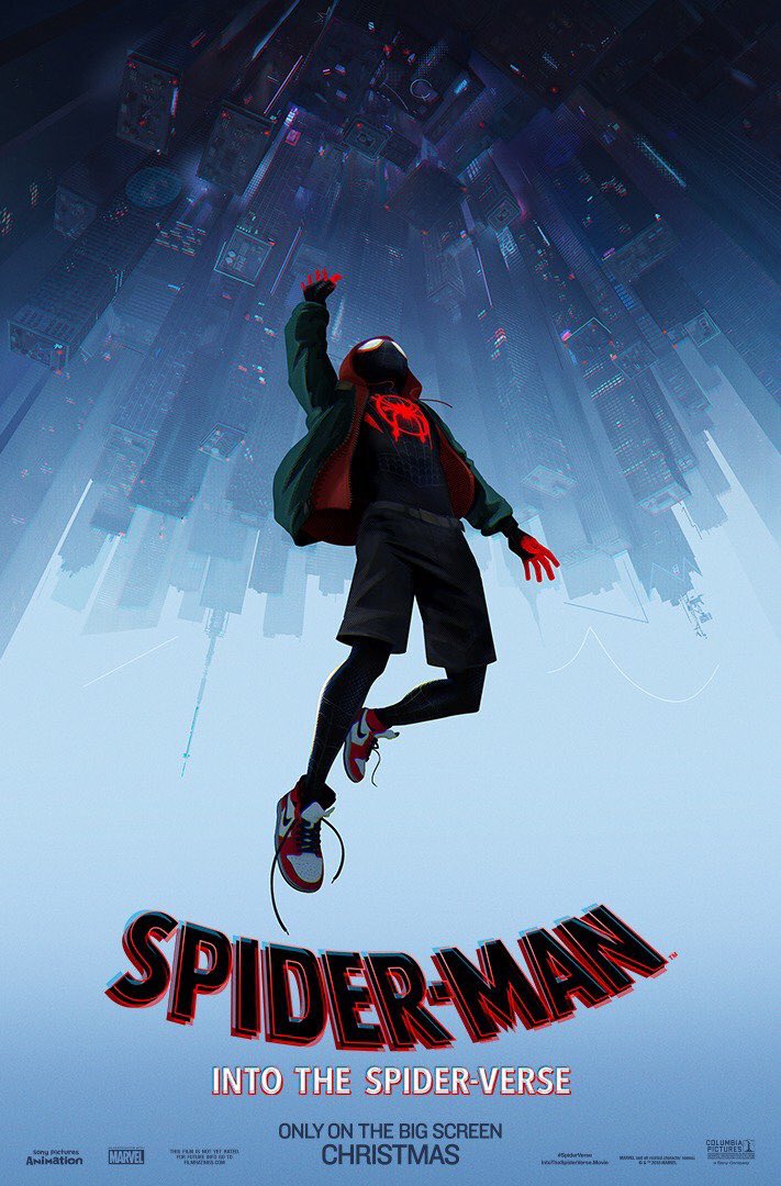 couchCritics_'s tweet photo. Jump into a new universe this Christmas. #SpiderVerse #TrailerWednesday https://t.co/b3O2itcvIR