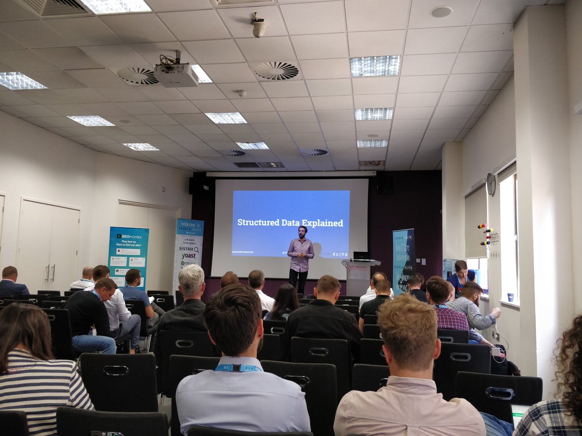 PoleStarDigital's tweet photo. Now ex-Googler and Tech SEO whizz @filiwiese will be explaining Structured Data - what it is, and which ones should we be paying attention to.
@thesearchelite #searchelite #SearchElite18 https://t.co/xitw0GtgNg