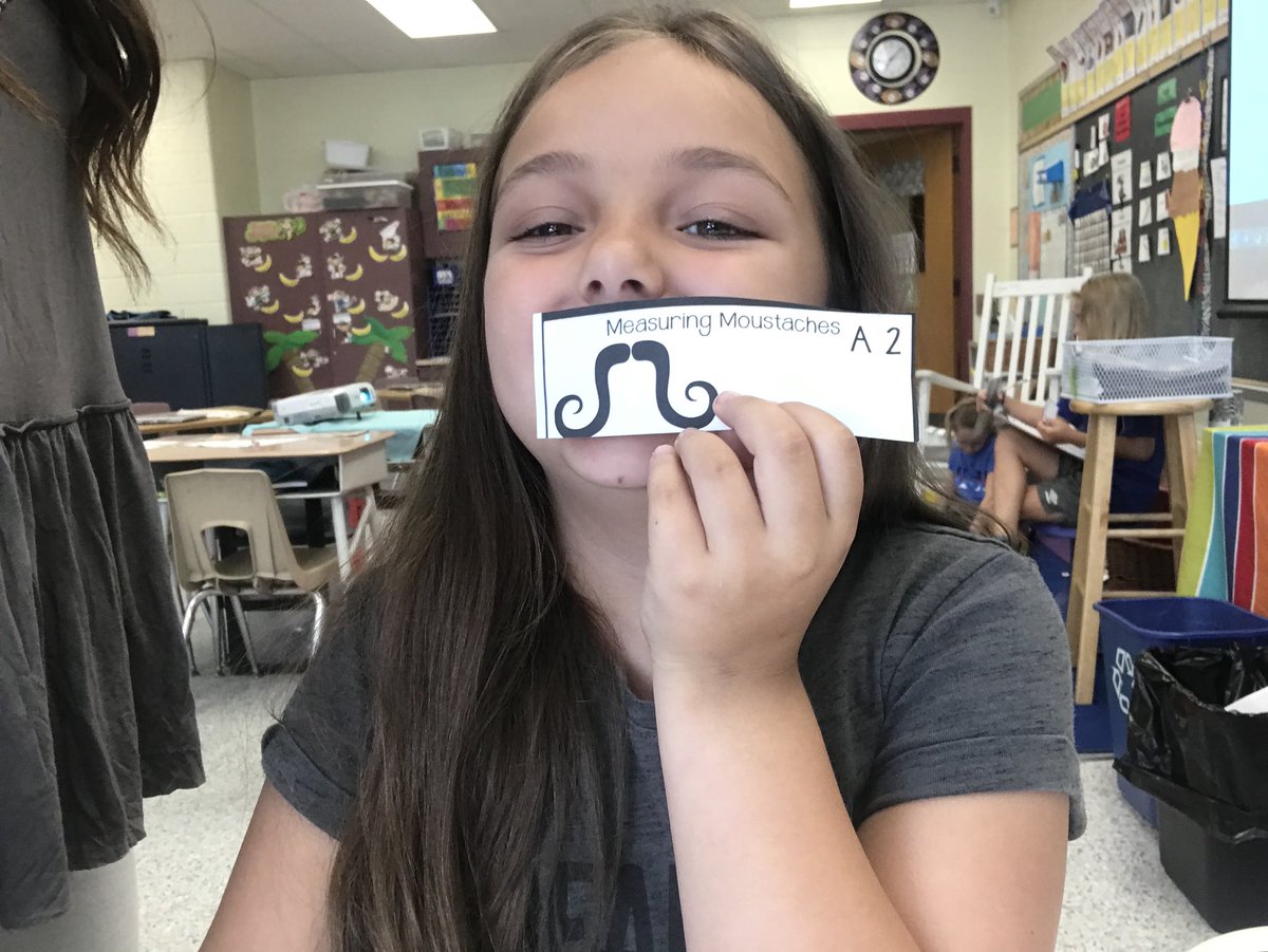 MsMorrell1's tweet photo. Measuring mustaches today in math! https://t.co/nVhqMguO47