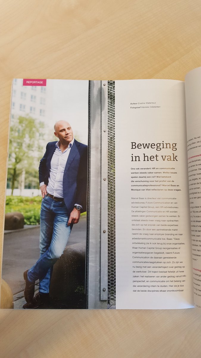 Ons vak is in beweging! Collega <a href="/MarcelBaas/">Marcel Baas</a> vertelt er alles over in #VakbladC van <a href="/Logeion/">Logeion</a>. Hebben jullie het al gelezen? #communicatie #HR.