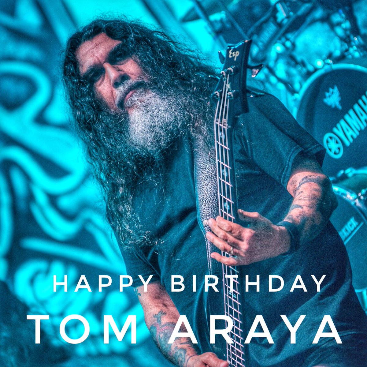 Happy birthday to Tom Araya of Slayer. 