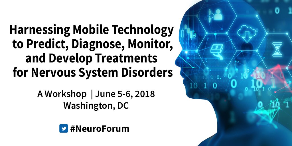NASEM_Health's tweet photo. A diverse panel discusses the role of #partnerships to advance research and treatment for #nervoussystemdisorders using #mobiletechnologies—#NeuroForum https://t.co/5tjDcnNp1c https://t.co/QdsMtVBvWi