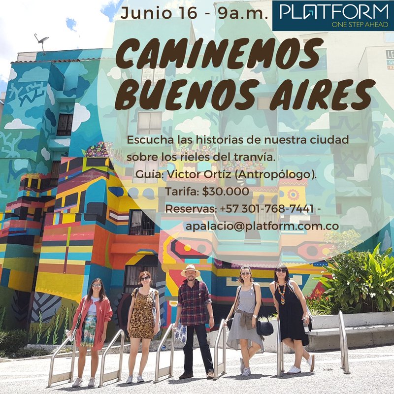 PlatformMed's tweet photo. ¡Descubre el barrio Buenos Aires, lugar emblematico de la transformación de Medellín, con nuestro guía y antropólogo @VictorEOrtizG que te contará toda la historia fascinante de esta zona y aún más !
#cultura #trasnformación #medellíntour #medellinyourway https://t.co/FrWSTOHPjO