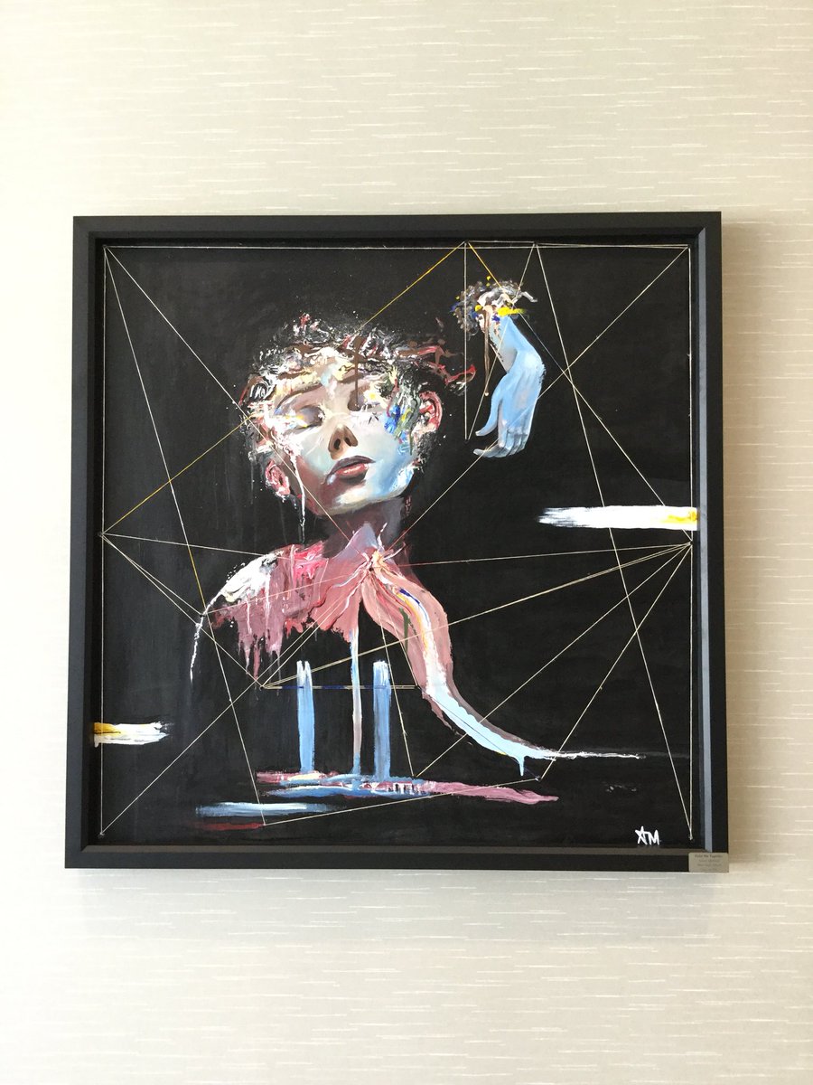 CityofAllenTX's tweet photo. The lobby is decorated with artwork created by @allen_isd students. Impressive work! #AllenHashtagAlong @AllenTXEDC https://t.co/WSXMSm8rhc