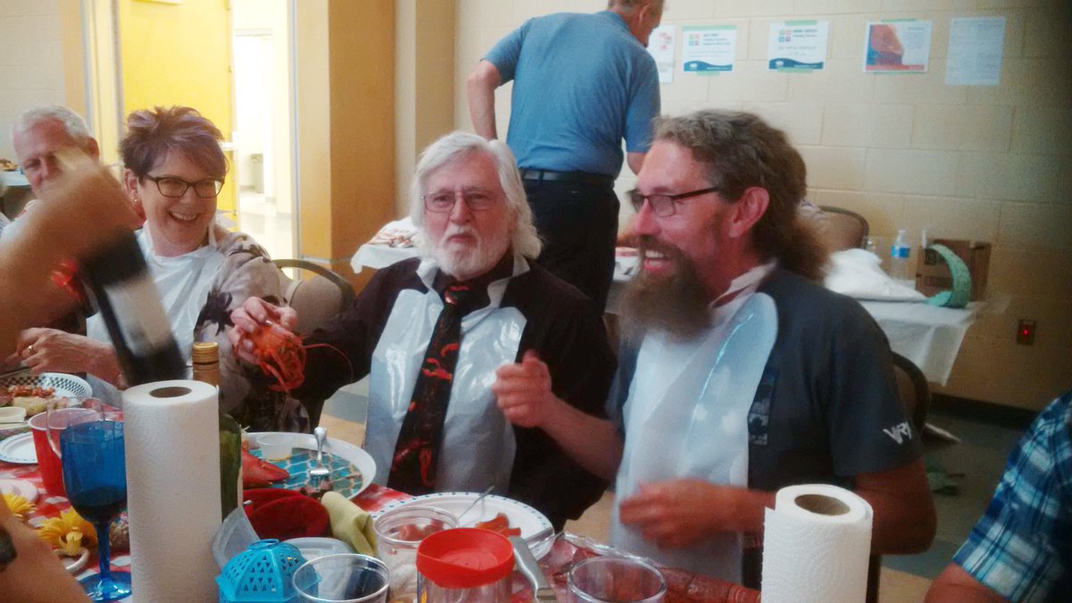 dontvotjonhurst's tweet photo. All you can eat Lobster for the ugliest tie (I win!) @GKiwanis #Lobsterfest #GellertCentre  #WHHoville #onelxn #Votejonhurst https://t.co/8ShdvwEybg