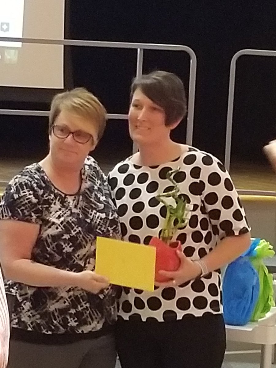 Jen Saarinen is teacher of the year at KMS! @snej80  Always #partofthepack. Always #workinghard  #alwaysmovingherstudentsforward.