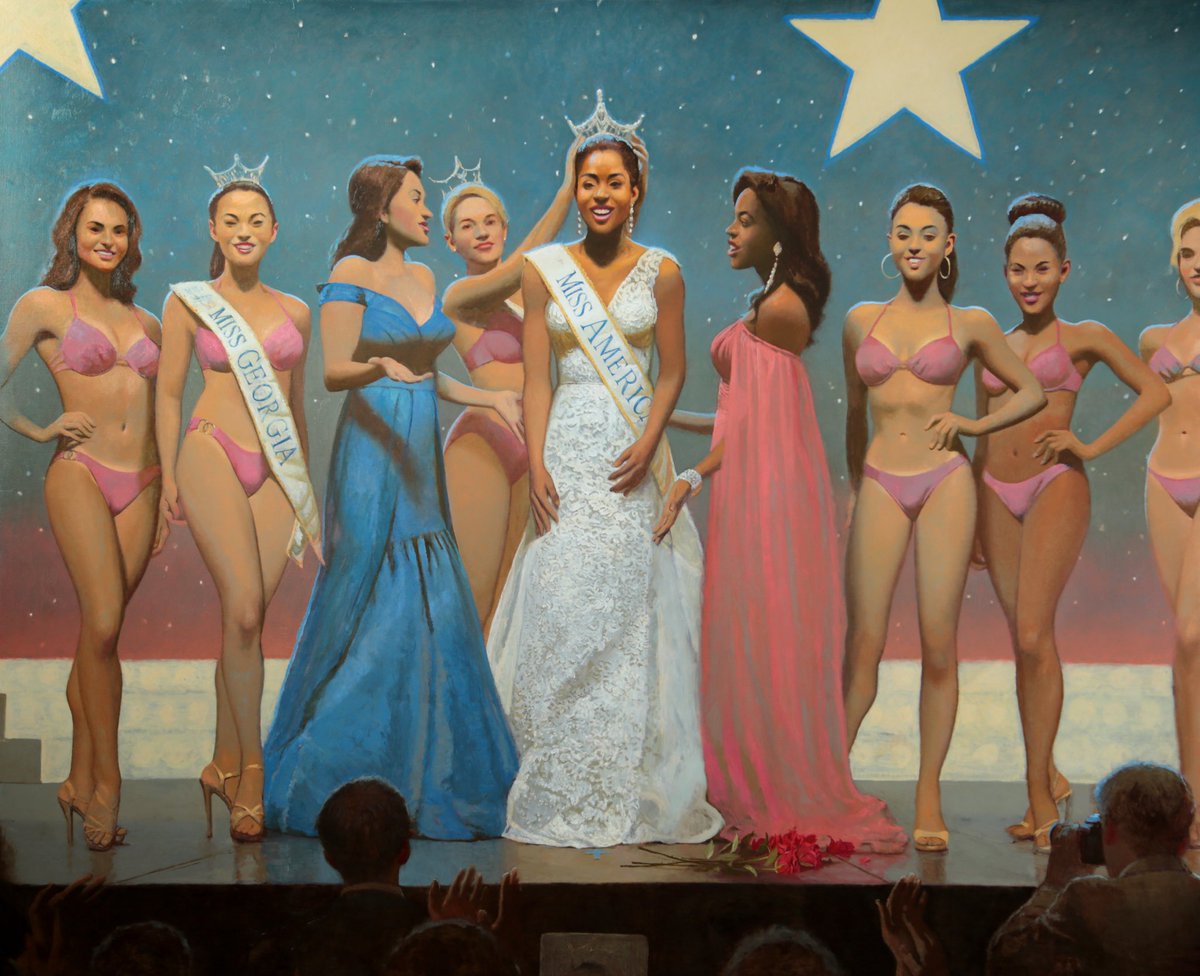 theBoBartlett's tweet image. congratulations to @MissAmericaOrg   for moving into this century.. my painting from last year.. “Object Lesson” @MissAmerica #missamerica #objectlesson