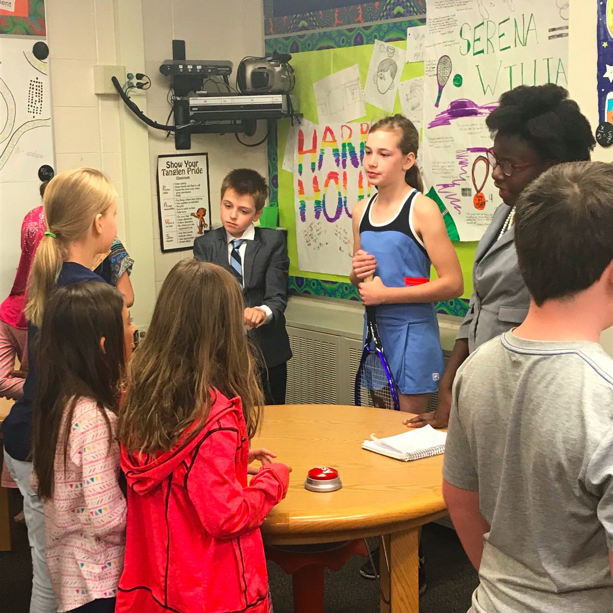 LHTanglenSchool's tweet photo. Our fifth graders are doing amazing oral reports during our Wax Museum.  #TanglenPride https://t.co/7yBhtsVVTN