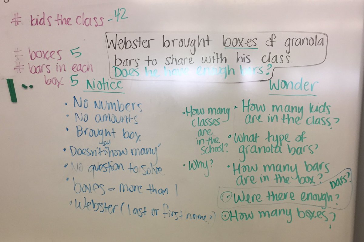 MsLai01's tweet photo. Rounding out the year w/ @MathMinds inspiration. Notice Wonder w/G2s &amp; G3s - making sense of contexts. @delreydolphins @GLgophers https://t.co/Hps2SoQbyh