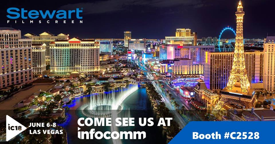 KMB_Comm's tweet photo. See @StewartFilmscrn @InfoComm booth C2528 as well as partner booths @ChristieDigital + @DProjection all week long because #TheScreenMatters #AVinVegas #KMBClientNews #InfoComm18 https://t.co/KIVkTXFodN https://t.co/Re0kPay4YQ