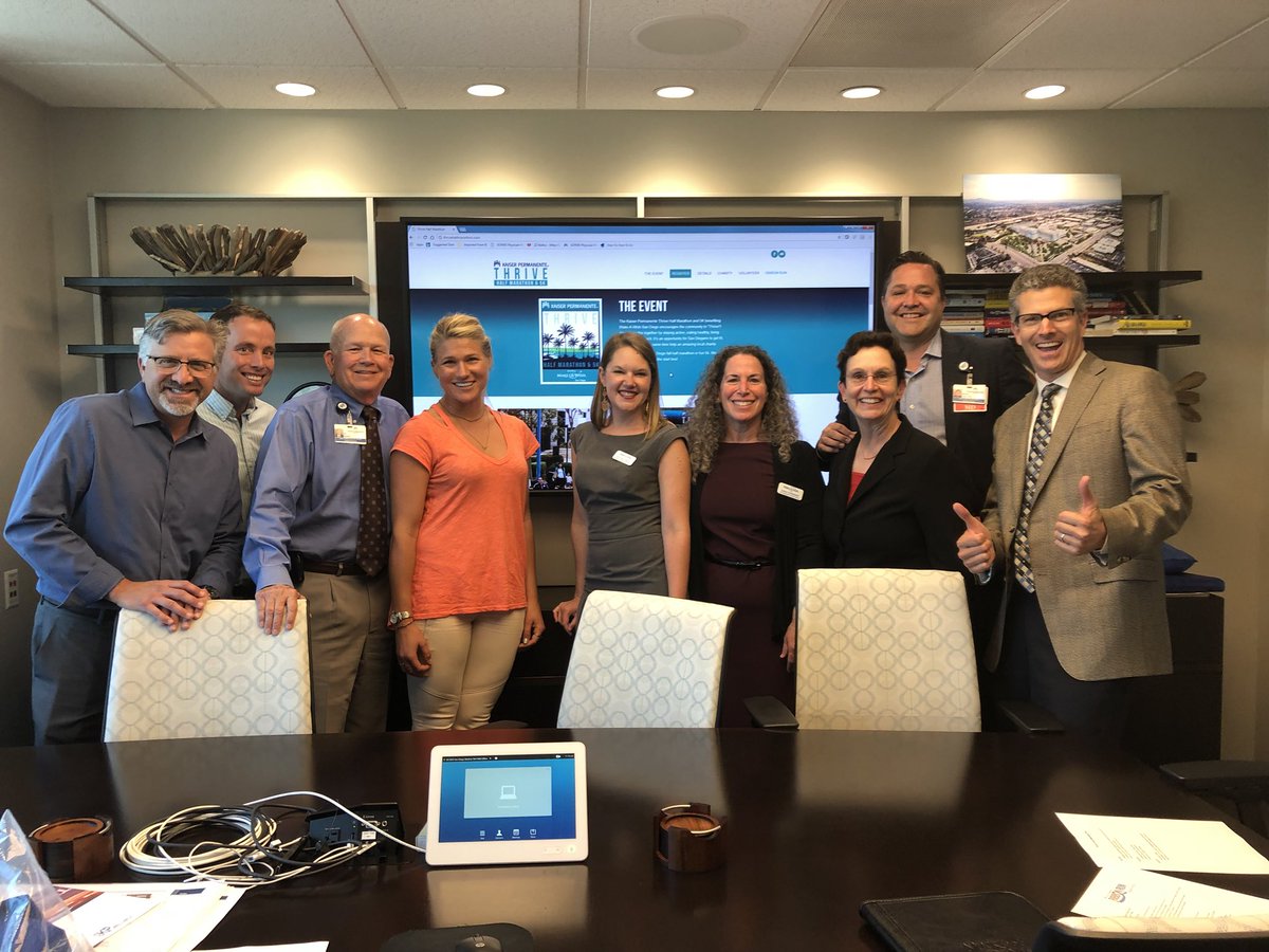 kplalich's tweet photo. What better then #globalrunningday for Kaiser Permanente @wishsandiego and @EasyDaySports to finalize the KP THRIVE Half Marathon and 5K benefiting Make A Wish SD on Nov 4!!  @KPSanDiego @KPSCALnews @KPGetFit @KPShare @PermanenteDocs @jgmalone47 @zidabit @rodgerdougherty #OURKP https://t.co/q4PJgvgy2D