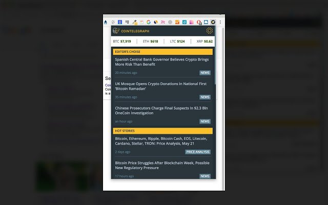 Cointelegraph's tweet image. We are delighted to announce Cointelegraph Extension in Google Chrome! Stay updated about the hottest news and events in the blockchain world 

ctlgr.com/6u1l