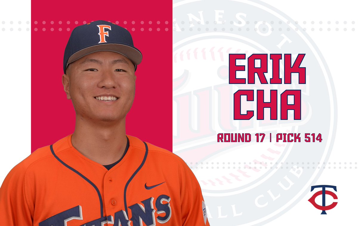 FullertonBSB's tweet photo. One of the best relievers on our squad is going to be a great fit for the @Twins!! Congrats @_erikcha!
#2018MLBDraft #TitansintheDraft https://t.co/SoBlHJZstc