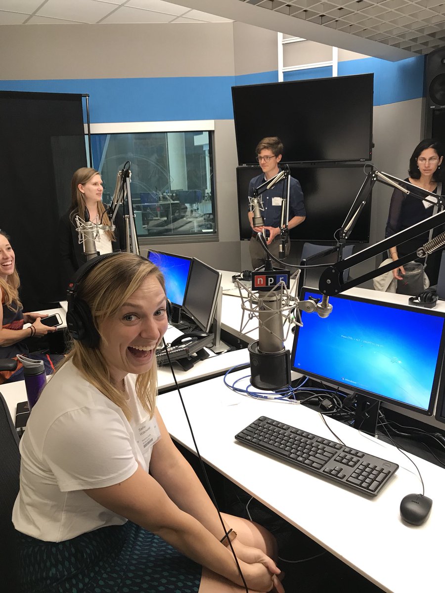 PhDrinking's tweet photo. I'm clearly way too excited to be at @NPR and getting to meet @nprscience in person #nprlife #aaasmmf https://t.co/OT9bhdV11W