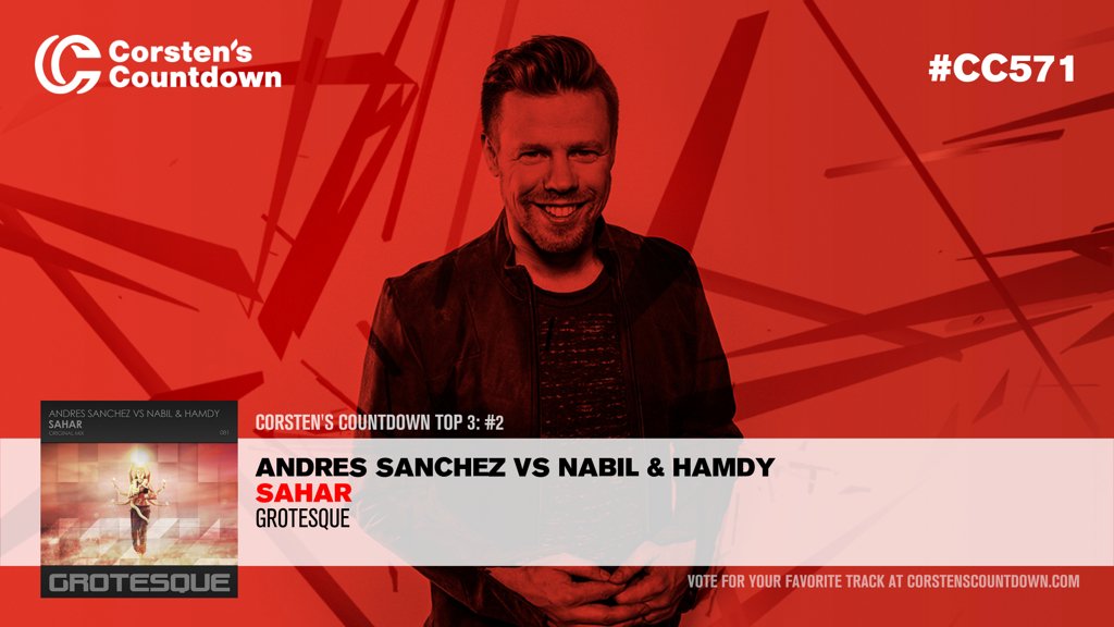 ResonationRadio's tweet photo. 11. We find “Sahar” by Andres @TranceroSanchez vs Nabil &amp; Hamdy at #2 in this week’s show!  [@Grotesque_Music] #CC571 https://t.co/J3Tw7gUtdE https://t.co/YXDiHNC5cP