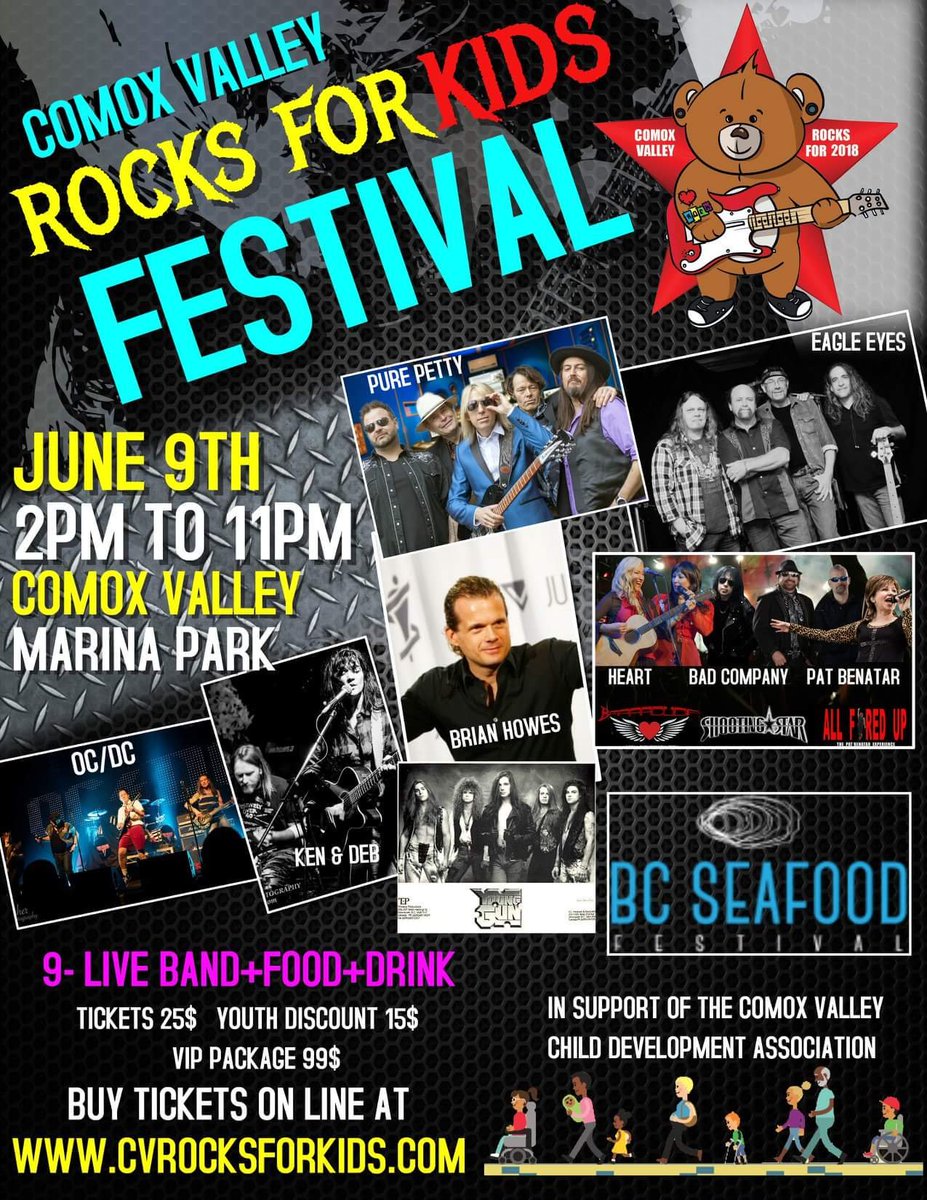 LD_Courtenay's tweet photo. Not that you need a reason to #RockAndRoll, but this is a pretty good one! #ComoxValleyRocks @CVCDATelethon @989theGoat https://t.co/oIQhrd9gpJ