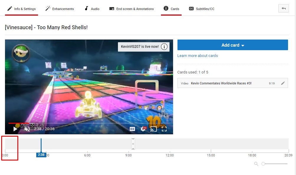 No card visible on the cards page.