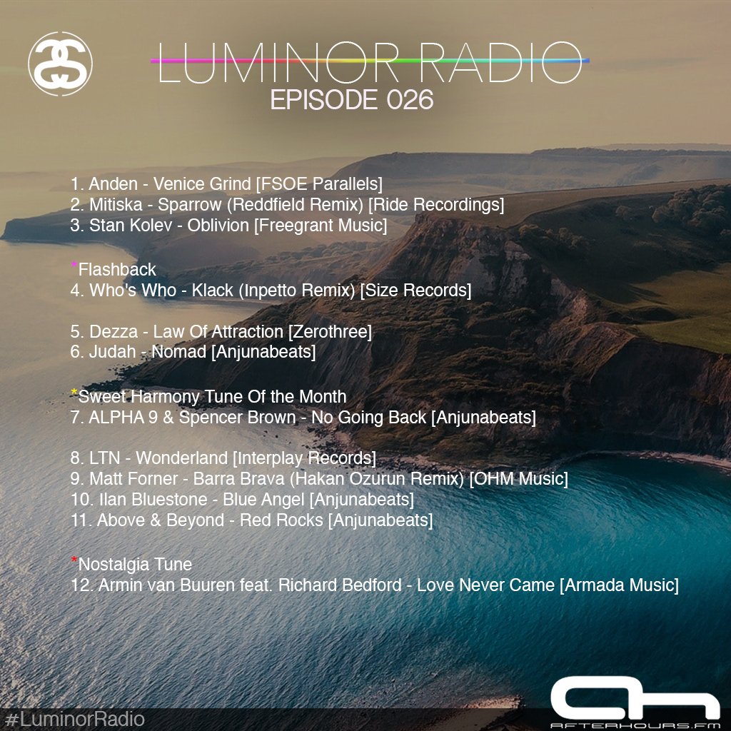 StevenDeSar's tweet photo. The latest edition of #LuminorRadio 026 available for Download &amp; Stream! Including the best in Trance &amp; Progressive! 📻🔈

Listen &amp; Share: https://t.co/sl4yyNBDSr https://t.co/EsRadrE1DQ