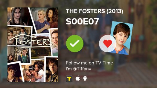 ADDYDDARIO's tweet photo. I've just watched episode S00E07 of The Fosters (2013)! #fosters  #tvtime https://t.co/BOajhjE1VF https://t.co/YJJ76kmwG2
