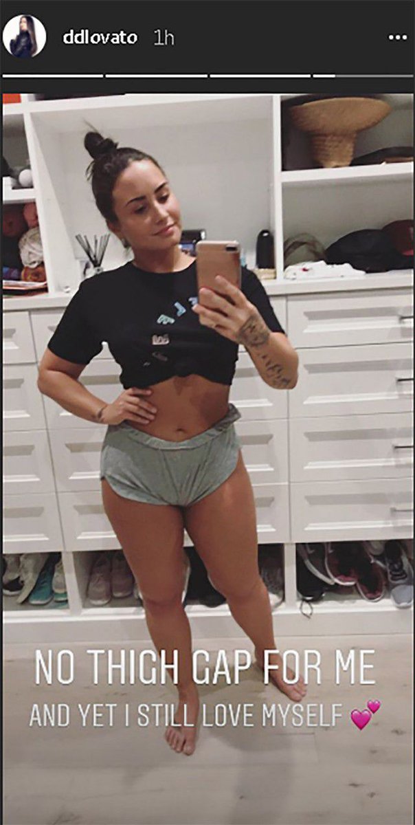 rgamorous's tweet photo. I got a little cellulite,
But see, that's just fine.
I may never be, Miss Petite,
But I love my thick thighs,
34-22-34,
That's not my body.
See I'm built, with just a little more, 
Not like a barbie.
I love, my every contour
Damn, I'm so sexy. 
(I love my body.) https://t.co/aaRQHwSon6