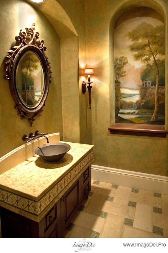 ImagoDeiGallery's tweet photo. Master Bath Powder Bath Niche Mural Inspiration Ideas by Imago Dei Houston Dallas Austin Texas https://t.co/lRRWHSQhdT
