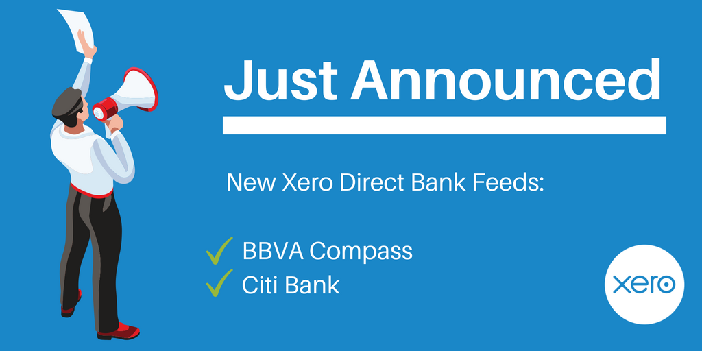 Accountingprose's tweet photo. Extra! Extra! Read all about it! @Xero just announced that they partnered with BBVA Compass and Citi Bank and will support direct bank feeds! 😎  #xerocon #fintech https://t.co/wU0M0h5L0c
