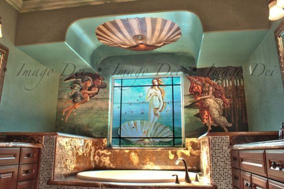 ImagoDeiGallery's tweet photo. Beautiful Master Bathroom Mural by Imago Dei Houston Texas https://t.co/UBUO8CD3tY