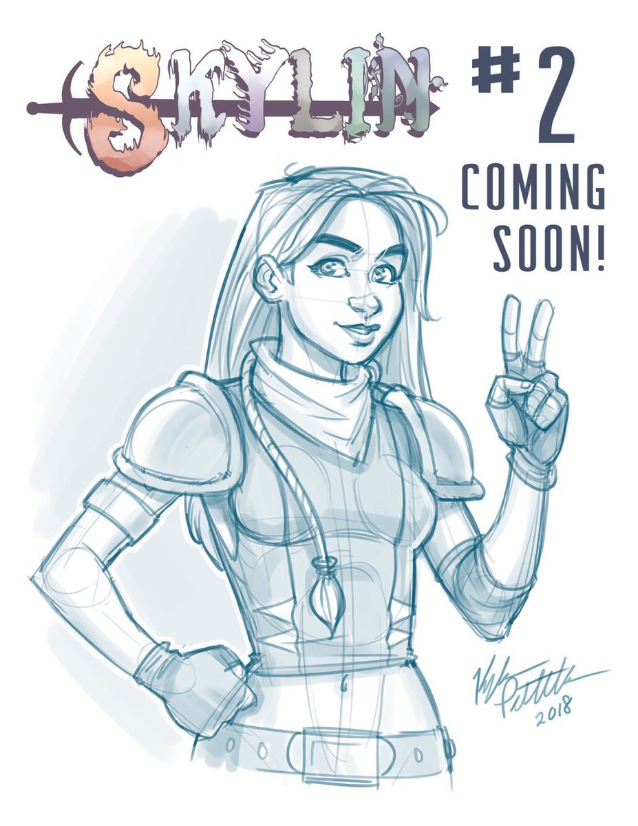 kyleP_Art's tweet photo. Quick Skylin warm-up sketch for today. @charon_comics kickstarter to print Skylin #2 is coming soon, so hang tight 😁👍🏼 #charoncomics #skylin #skylincomic #warmupsketch #sketch #sketching #drawing #illustration #characterart #artwork https://t.co/XGpHj4ryRo