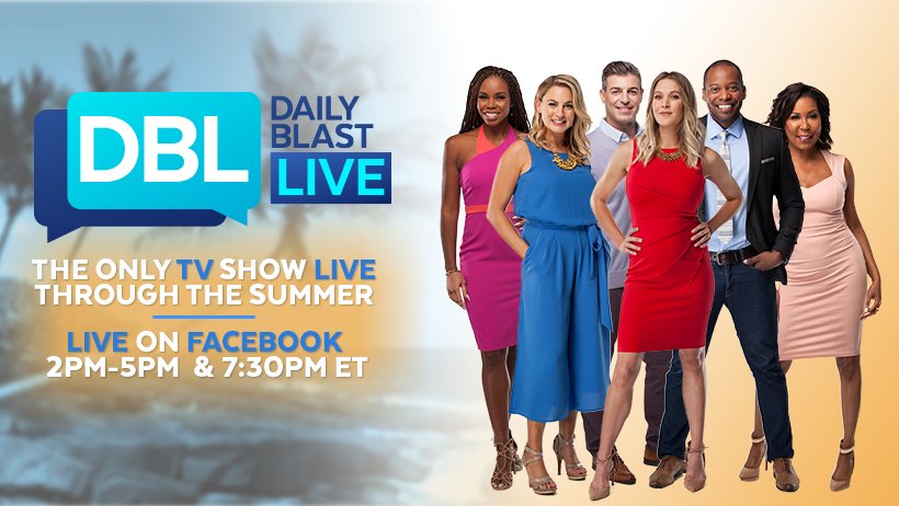dailyblastlive's tweet photo. Follow us for the latest trending stories you're talking about -- when we're live all through the summer! 📺 See our local listings at https://t.co/YDvEjQLUc1 . 

We also stream live on Facebook, YouTube and Twitter 2-5 and 7:30 PM EST weekdays! ☀️ #summer2018 #summerfun https://t.co/mjm4ktIl80