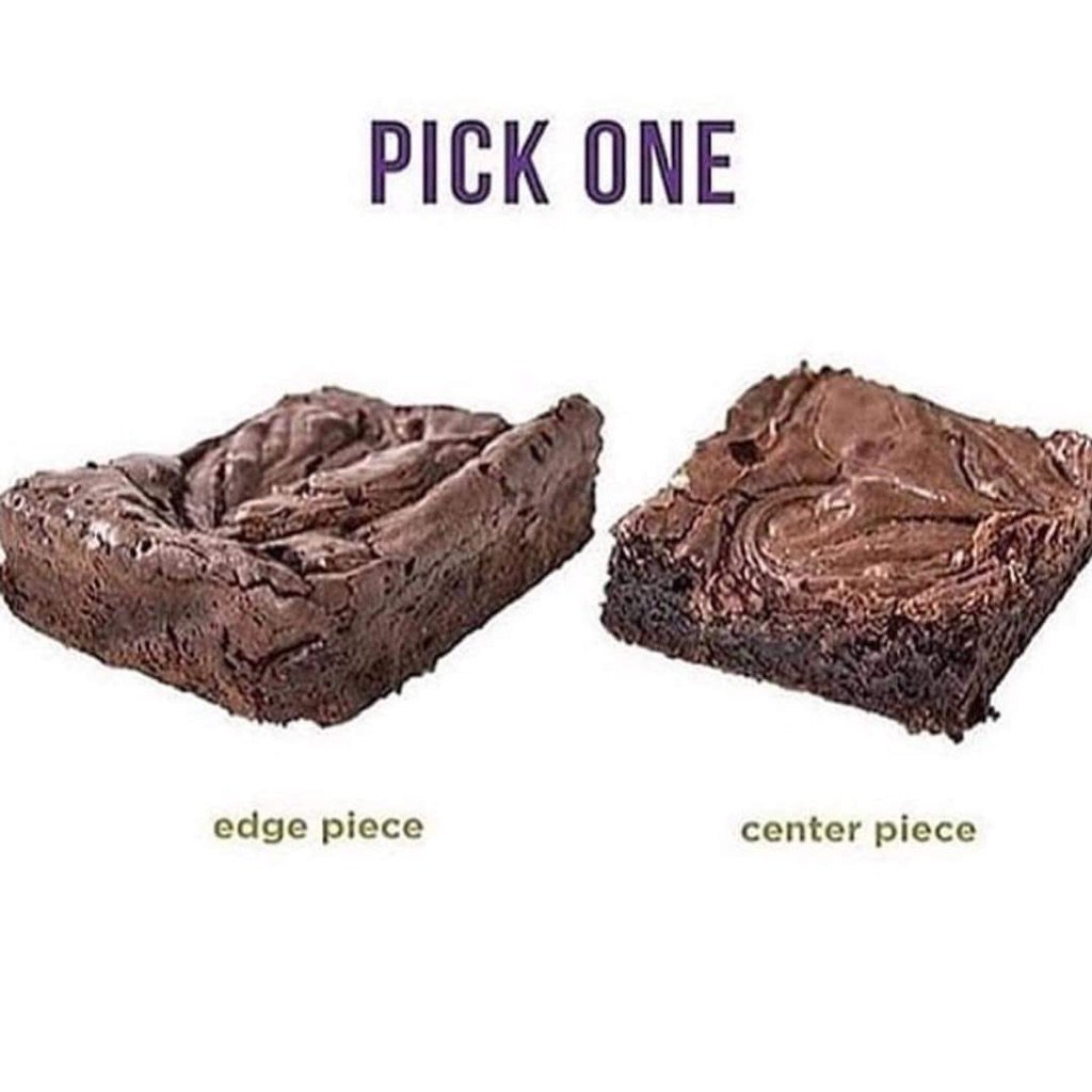 So theres this ongoing dispute for which part of a #chocolate #concrete #cake is better. Your thoughts?!
