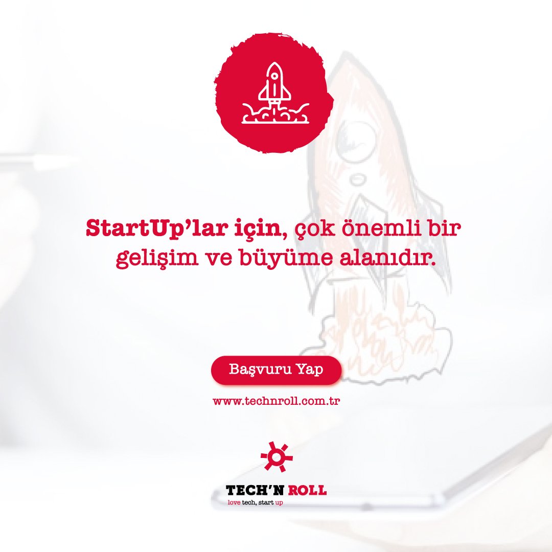 Herkesin katılabildiği, en iyilerin yarıştığı, eğlencenin yaratıcılıkla buluştuğu teknoloji kampı çok yakında başlıyor! 
Parçası olmak istemez misin?
Başvuru için: technroll.com.tr

#LoveTechStartUp #Öğrenci #Girişimci #StartUp #TechnRoll #Teknoloji