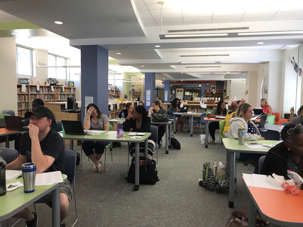 susanpagekeeley's tweet photo. Working with a terrific group of elementary teachers in Fulton County, GA today! #NSTA #GSTA #elementarysci #SciEd https://t.co/LvaM1DY8Nd