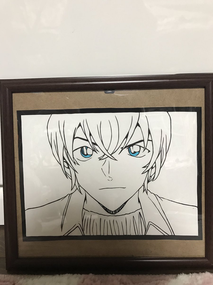 ちるめ Torushome ゼロの執行人で青山剛昌先生が作画担当されたシーンを切り絵にしました 安室さんもコナン くんもかっこよく 可愛く切ることが出来ました コナンくん安室さんの切り絵は右下にスペースがあるので2人の名前を入れるか映画タイトルを