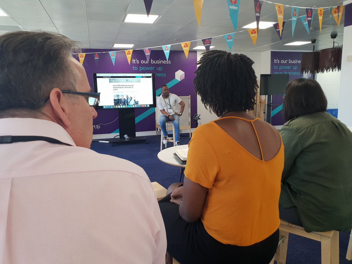 #inspirational talk by <a href="/S2Boardroom/">Street2Boardroom</a> this morning on being true to your #values and shaking up the industry. #culture #diversity #bristol