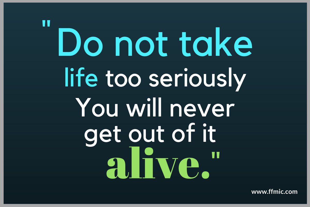 financialffmic's tweet image. Do not take life too seriously You will never get out of it Alive.
#ffmic #ffinsurance #affordableInsurance
ffmic.com/quotes