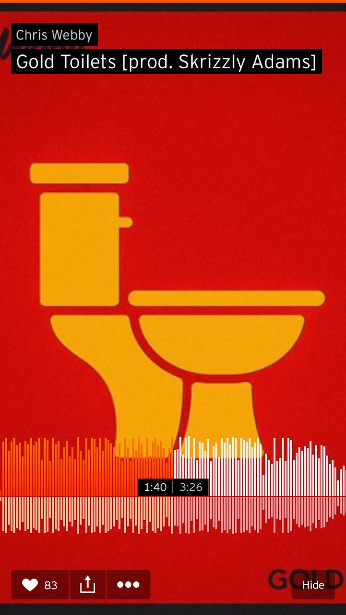 ChrisWebby's tweet photo. Gold Toilets is out now !! Go add this to your summer playlist right NOW

#WebbyWednesday 🚽🔥🕸 

https://t.co/yeDYXYosMI https://t.co/gUUbYQRNpm