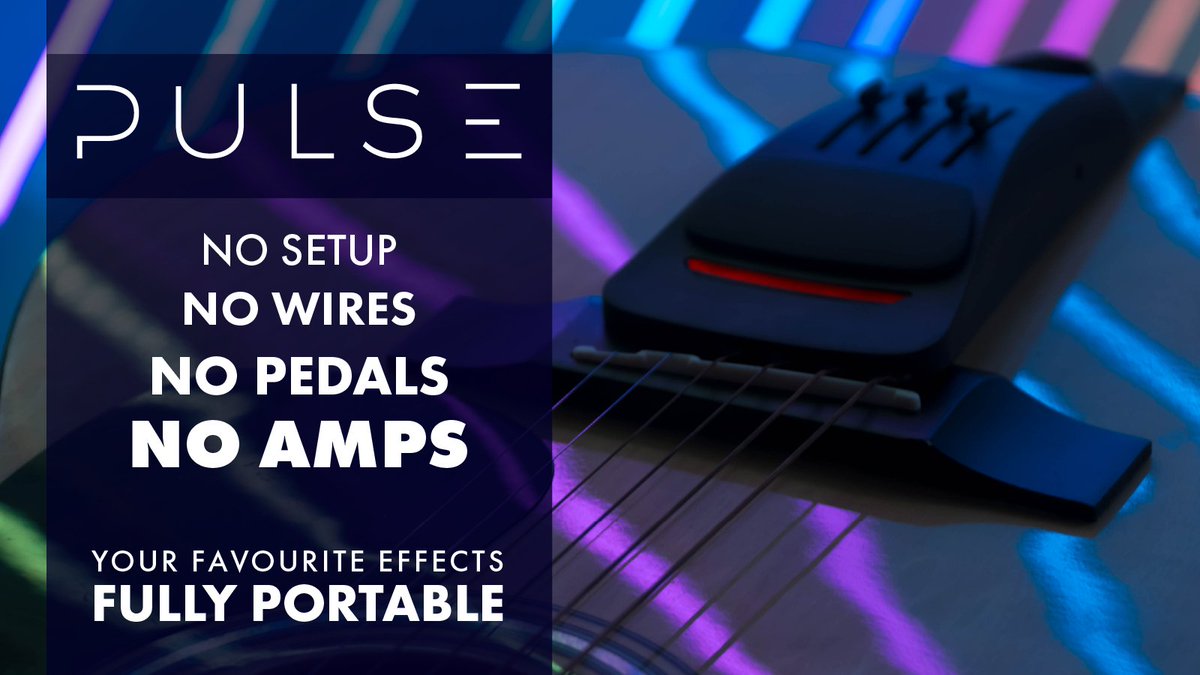 Introducing PULSE.
The guitar adaptation that modernizes your acoustic guitar. Delay, distortion and reverb come straight out of the soundhole of the guitar, with no wires, pedals or amps. With the Pulse, your effects are completely portable, no waiting, just snap on and play.