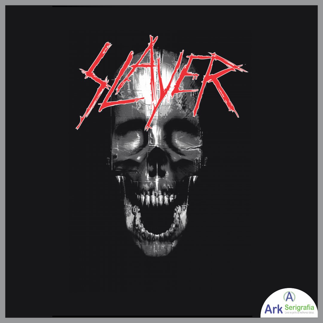 arkserigrafia's tweet photo. A Ark Serigrafia traz hoje pra você a estampa de uma das maiores bandas de Thrash Metal...Slayer!!
⠀
🎸🎼🤘💀
⠀
#Slayer #camisaslayer #estampaslayer #musica #thrashmetal #rock #arkserigrafia https://t.co/6Hwh5b93Tk