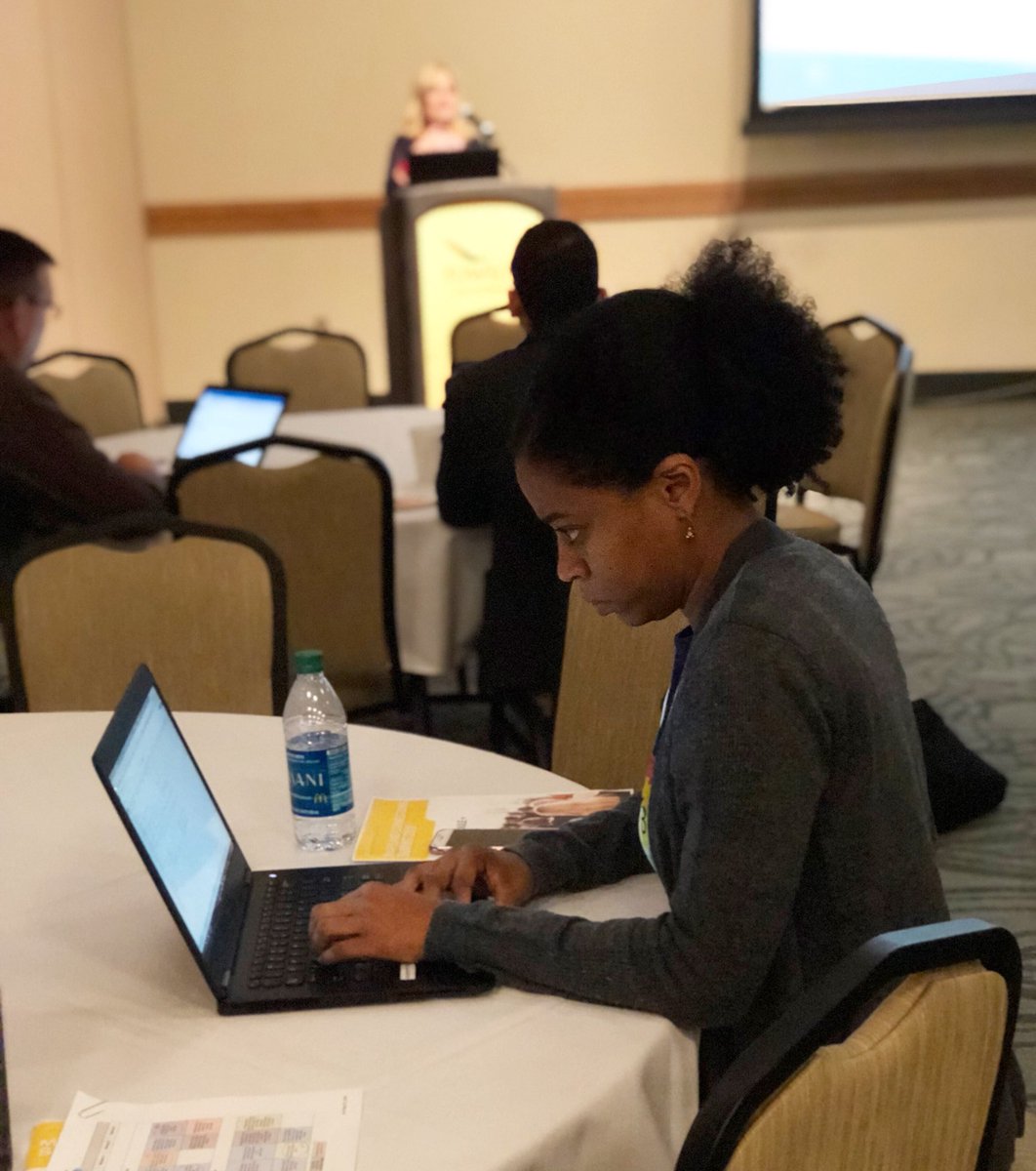 MdPublicSchools's tweet photo. Hard at work during Ms. Ellen Mandinachโs presentation on Data Literacy. #MSDESummit2018 #MSDEData #data #dataliteracy #education #maryland #research @RELMidAtlantic https://t.co/sDBHU7SL8q