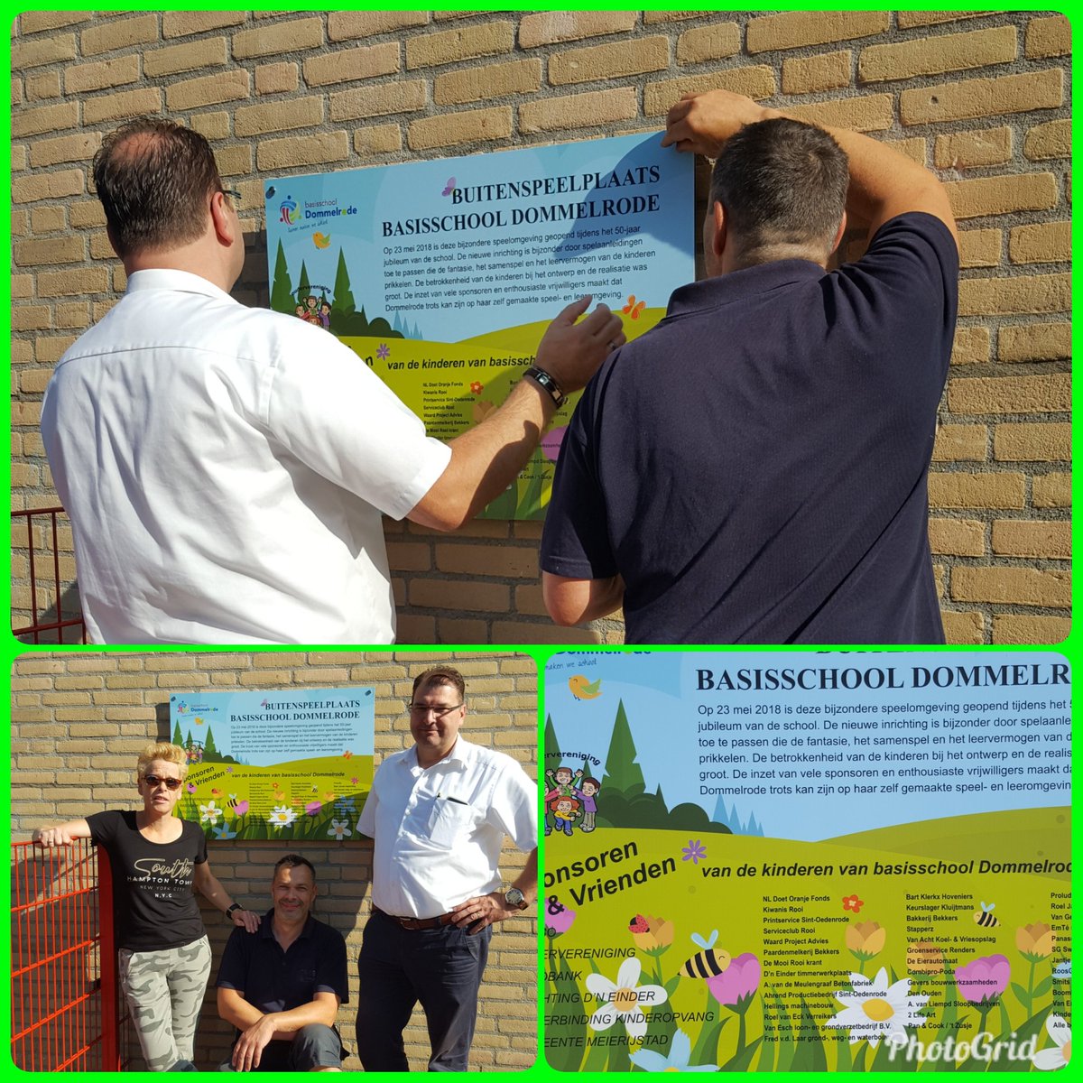 marjoleinvan8's tweet photo. afronding project speelplaats @BSDommelrode Met heel veel dank aan alle betrokken bedrijven en vrijwilligers. Sponsorbord wordt opgehangen. geschonken door @printservice-Sint-Oedenrode https://t.co/SGStEnYoT1