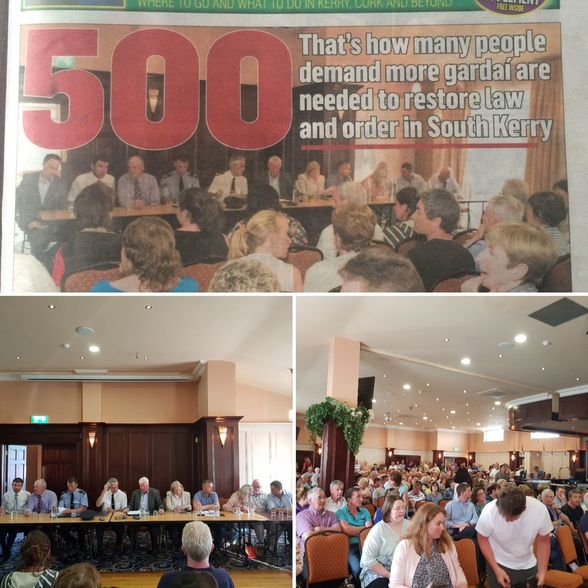 cahersiveentown's tweet photo. Fantastic turn out last in #cahersiveen to fight against anti social behaviour. We will never accept this behaviour and will not go down with out a fight. We live in the most beautiful place. We need a 24/ garda station asap. #garda #skelligcoast #antisiocialbehaviour #coastgaurd https://t.co/s0pvdvBteu