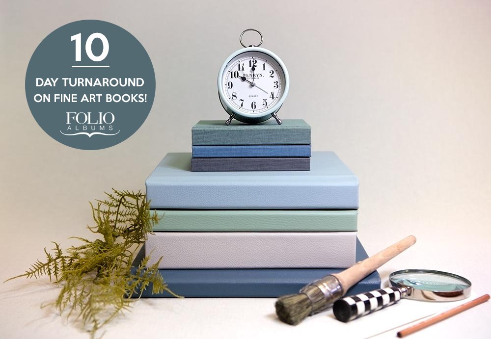 What if you could get your hands on the finest handmade albums 1/3 quicker? Ahem … well now you can! 🙌🏼🙌🏼🙌🏼 We’re very excited to announce that our Fine Art Books are now shipping in just 10 working days after receiving your print ready files!