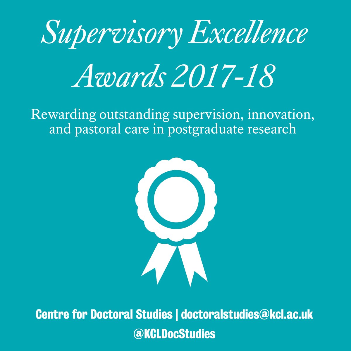 KCLDocStudies's tweet photo. We received over 200 nominations for the Supervisory Excellence Awards this year. 

Find out who came out on top and read there statements on supervisory practice here: https://t.co/lwtSdEDFVK

#SupervisoryExcellence https://t.co/yuEaMTsvCu