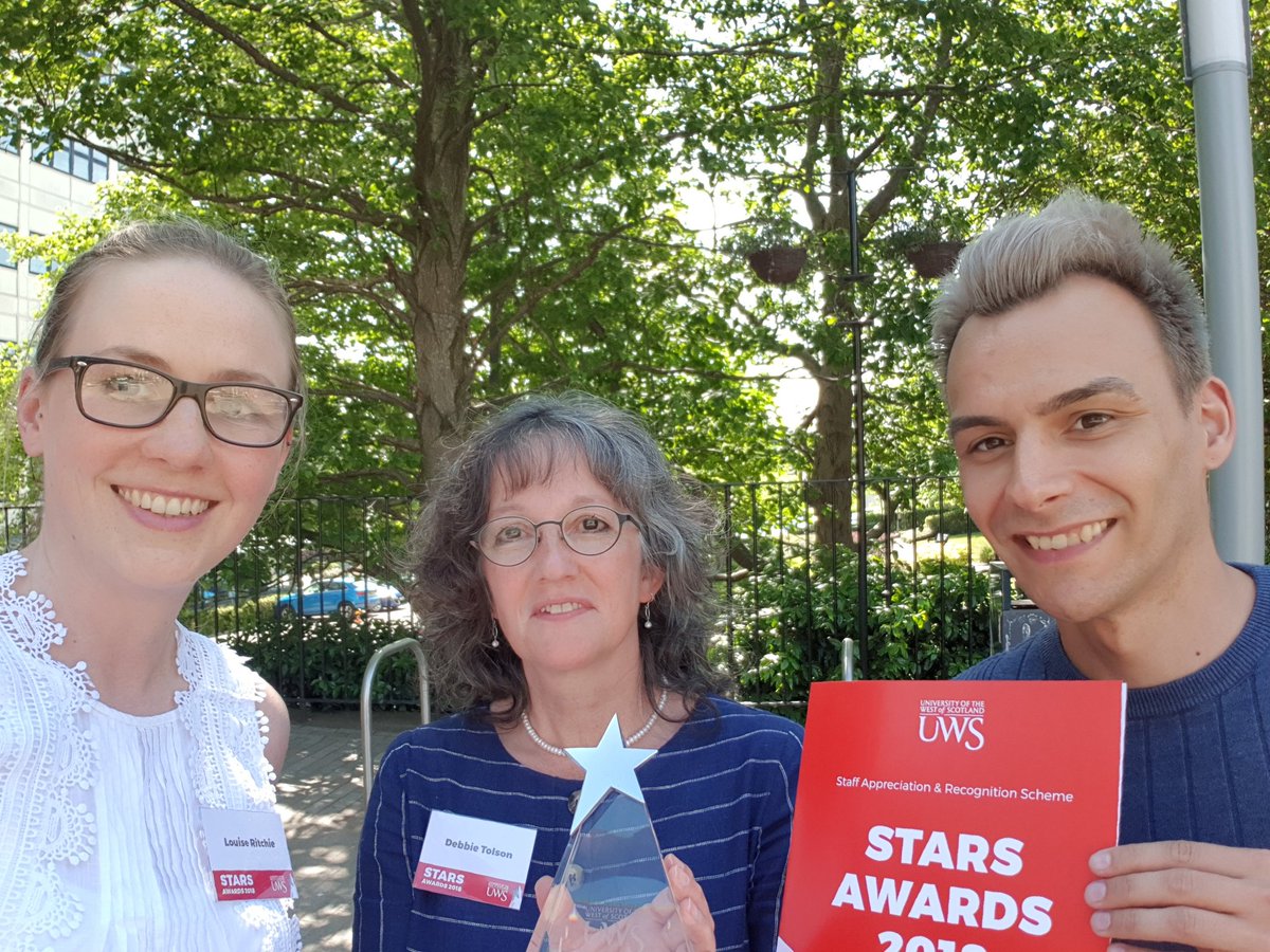 Great afternoon at the #UWSStars awards, even better to see <a href="/DebbieTolson2/">Debbie Tolson</a> highly commended in the Outstanding Reseach and Enterpise category.