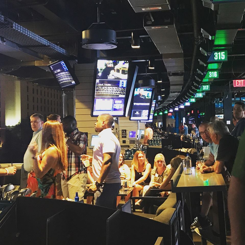 dctc_podcast's tweet photo. A fun time was had by all at @TopgolfLasVegas during last night’s welcome party! Now we're officially ready for an exciting week at #InfoComm18! #nAVigateScanSource #AVTweeps #golfparty #lasvegas https://t.co/14zg4voKs3