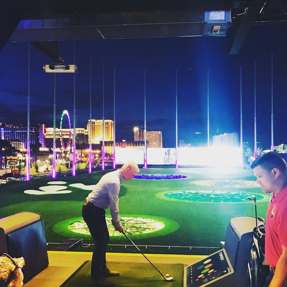 dctc_podcast's tweet photo. A fun time was had by all at @TopgolfLasVegas during last night’s welcome party! Now we're officially ready for an exciting week at #InfoComm18! #nAVigateScanSource #AVTweeps #golfparty #lasvegas https://t.co/14zg4voKs3