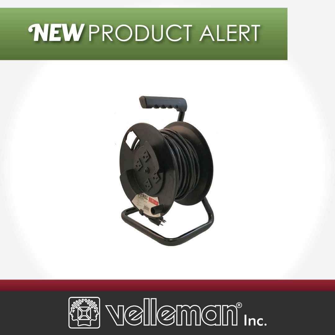 New Product Alert!

The Perel ECR50FTX4: 50ft Extension Cord Reel has an impact resistant hand reel and 4 grounded sockets.

Order Today: vellemanusa.com/products/view/…